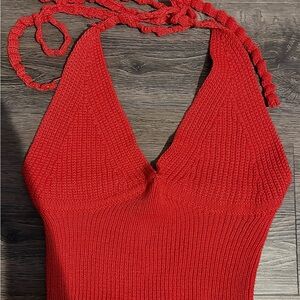 Cotton On Vibrant Red Knit Top